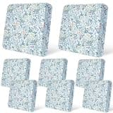 pickyNproud 8Pcs Patio Cushion Covers Stretch Outdoor Couch Cushions Slipcovers Replacement Washable Furniture Protector with Elastic Bottom Sofa Chair Seat Cover, Light Cyan