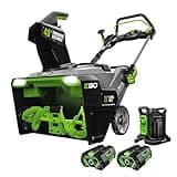 EGO POWER+ 21" Electric Snow Blower, Cordless Steel Auger, Includes (2) 56V 5.0Ah Batteries and Dual Port Charger - SNT2112