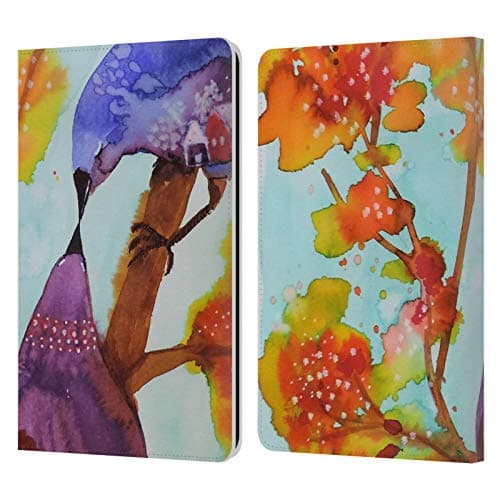 Head Case Designs Officially Licensed Sylvie Demers Kissing Birds 3 Leather Wallet Case Compatible with Kindle Paperwhite 1/2 / 3