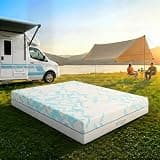 2 Gel Memory Foam RV Mattress, Medium Firm Camper Mattress for Travel Trailer, 5th Wheel & Motorhome, Washable Cover (8 Inch, Short Queen)
