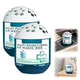 Magic Bead Box for Odor & Dust Removal, Air Purifier, Dust Removing Air Purifier Compact Size for Car, Office, Bedroom Areas (2pcs)