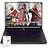 Lenovo Legion 5a Gaming Laptop, 15.3" OLED WQXGA 165HZ, AMD Ryzen 7 250, NVIDIA GeForce RTX 5060, 16GB DDR5 1TB SSD, Backlit KB, WiFi7, Backlit KB, Win11, Eclipse Black, w/2TB USB Drive, W/GaLiMu