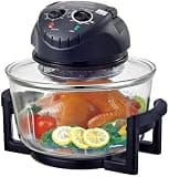 12L Air Fryer Oven, 1300W Multi-Function Countertop Cooker,130-230°C Adjustable Temperature/Timer,for Home,snack Bar (Black)