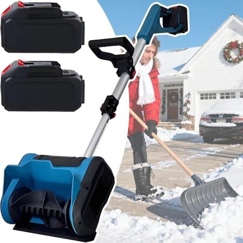 Lightweight Snow Blower –Electric Shovel for Snow Removal, 12.2" Wide & 26ft Throw Electric Snow Plow,for Deeks & Walkway