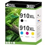 910XL Ink Cartridges Combo Pack Replacement for HP 910 XL Work for OfficeJet Pro 8010 8015e 8020e 8025e 8022e 8028e 8035e 8020 8035 8028 8025 Printer with V21.5.1 Chip 4 Pack Cyan Magenta Yellow Black
