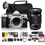 OM SYSTEM OM-5 Mark II Digital Camera Silver, Micro Four Thirds Mirrorless Camera, Travel Photography Camera, Vlogging Camera, Weather Sealed Body (Bundle)