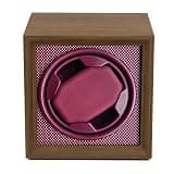RQQM Automatic Watch Winder for Automatic Watches, Single Watch Winder Box with Quiet Motor, Wooden Watch Winder Case with Display Window, Watch Rotator Storage Organizer for Men and Women