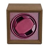 RQQM Automatic Watch Winder for Automatic Watches, Single Watch Winder Box with Quiet Motor, Wooden Watch Winder Case with Display Window, Watch Rotator Storage Organizer for Men and Women