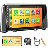 8Core Android 15 Car Radio GPS Stereo for Honda CRV 2017-2021,W/Wireless Carplay Android Auto,4G+64G