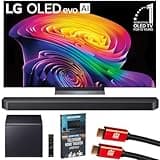 LG 65 inch OLED evo AI C6 4K Smart webOS TV (2026) OLED65C6PUA Bundle with Samsung Q-Series Soundbar 7.1.2ch Subwoofer, 2X HDMI Cable and Deco Gear Home Theater Beginner's Guide