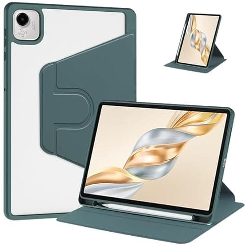 360 Rotating Stand Tablet Case Suitable for Honor Pad X9a X9/X10 Pro 11.5-inch Acrylic Back Cover with Pencil Slot