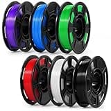 Dynta 3D Printer Filament 250g 53mm Spool - 1.75mm High Precision Regular PLA Compatible with FLASHFORGE, Bambu Lab A1, Creality Ender-3 V3, Black, White, Red, Green, Blue, Purple for Beginners