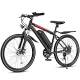 Loeook Electric Bike for Adults, 26" Ebike with 1000W Peak Motor, 20MPH 50Miles Electric Mountain Bike with 48V Removable Battery, 7-Speed, Front Suspension, LCD Display, UL 2849 Certified