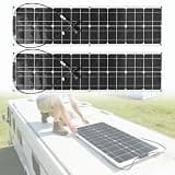 Solar Panel, 200 Watt Monocrystalline Flexible High Efficiency PV Module for Marine Rooftop