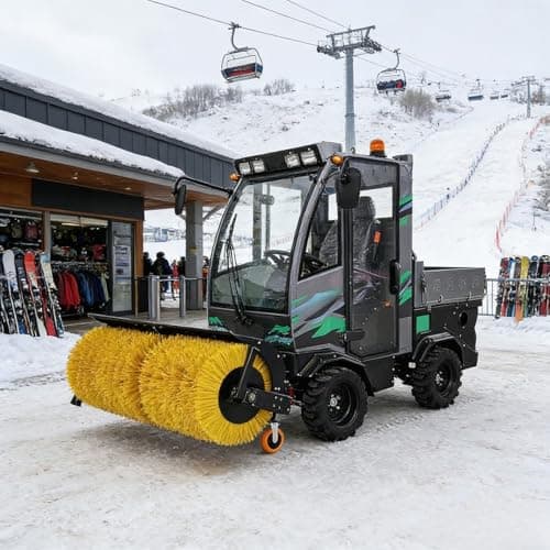 Custom Snow Car Sweeper with Brush System for Long-Path Cleaning on Industrial Roads, Community Streets and Business Districts