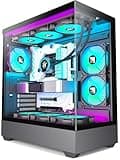 FOIFKIN F1 PC Case - Pre-Installed 6 PWM ARGB Fan, ATX Mid-Tower Computer case, Gaming PC Case, Type-C, 360mm Radiator Support, FOIFKIN (Black)