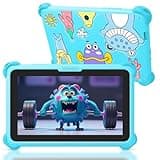 Kids Tablet 7 inch Tablets for Kids, 32GB Android Toddler Tablet with Case Included, WiFi, Bluetooth, IPS Screen, Parental Control, GMS Educational Children's Learning Tablets for Boys Girls (Blue)