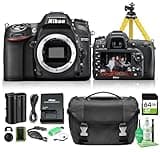 Nikon D7100 DX Format Digital SLR Camera Body Only 24.1MP CMOS Sensor, Nikon F Mount, 51 Point Autofocus, Full HD Video (1513) + 64GB Card + Camera Bag + Cleaning Kit + More (16pc Bundle)