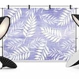Lavender Purple Leaves Backdrop 12x8ft Summer Botanical Modern Zen Vintage Photography Backdrop Photoshoot Background Tapestry Banner for Birthday Baby Shower Decoration Party Video Photo Studio Props