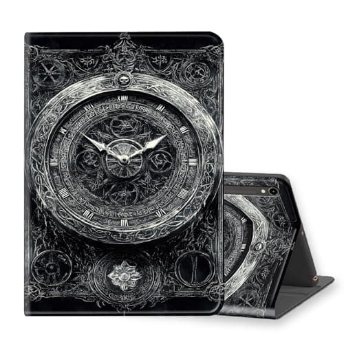 VOGDMKJG Stand Case for Samsung Galaxy Tab 10.9" S10 FE 2025/S9 FE 5G/S9 11" 2023 Release - Auto Sleep/Wake Multi-Angle View Protective Tablet Cover for Girl Boy Business Travel Wall Clock