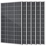 wnzoyon 1200W N-Type 18BB Monocrystalline 6Pack 200W Solar Panel, 25.6% High Efficiency PV Module, IP65 Waterproof for 12V/24V Off-Grid System – Rooftop, RV, Farm, Trailer, Marine, Home