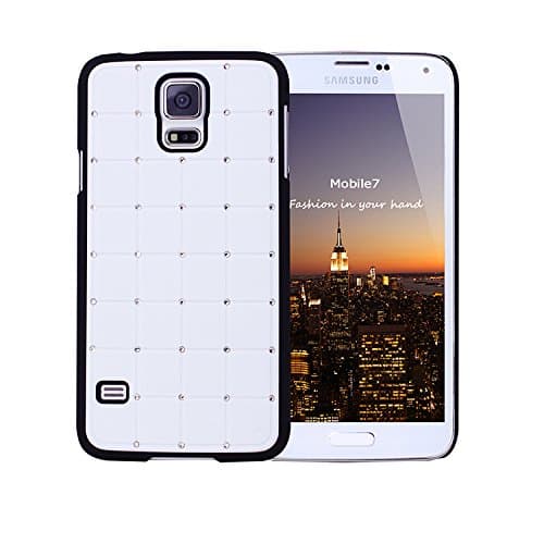 High Qualtiy Samsung Glaxay S5 LUXURY CRYSTAL Cross Diamond White Case Bling Hard Cover with Black Frame For Samsung Glaxay S5 by G4GADGET
