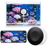 litokam F1.0 Aperture Fish Tank & Reptile Camera.2K 3MP Anti-Glare Aquarium Terrarium Camera with Close-Focus Lens, 147° Ultra-Wide Angle, 3X Zoom, 2.4G/5GHz WiFi