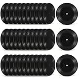 36 Pcs 7 Inch Black Blank Vinyl Records, Fake Retro Vinyl Records for Wall Decor, DIY Doodle Project, Wedding Signing