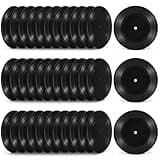 36 Pcs 7 Inch Black Blank Vinyl Records, Fake Retro Vinyl Records for Wall Decor, DIY Doodle Project, Wedding Signing