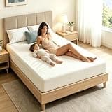 10 Inch Full White Gel Foam Mattress, Air Circulation System, Reduce Night Sweats