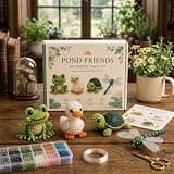 wiilioe Tiny 3D Beaded Animal DIY Kit, 4-Pack Bead Animal Making kit, Beginner Petite 3D Beaded Animal Craft Kit with Colorful Beads and Instructions for Teens, Adults & Creative Projects (D Set)