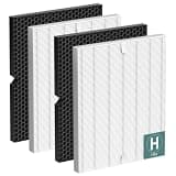 Improvedhand 116130 Replacement Filter H Compatible with Winix 5500-2 AM80 PlasmaWave Air Purifier, 3-in-1 Great High-Efficiency Materials with Activated Carbon Filter, 2 Set