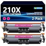 210X Magenta High Yield Toner Cartridge Replacement for HP 210X W2103X Toner Cartridge for Color LaserJet Pro 4201dn 4201dne 4201dw 4201dwe MFP 4301fdn 4301fdne 4301fdwe Printer Ink W2103X (2 Pack)