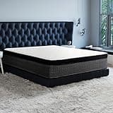 14 Inch Euro Top Cooling Hybrid Queen Size Mattress with Ice Yarn Cover, Gel Memory Foam, Pocket Coils & Edge Support