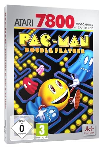 Dual function PAC-MAN (compatible with Atari 2600+, Atari 7800+ and Atari 7800 video game systems)