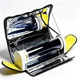 Solar Oven Portable Oven, 4.5l/1.2gal Large Capacity Solar Cooker Outdoor Smokeless Oven Camping Stove with Thermometer Max Temp 288℃/550°F for 4-5 People, for Camping Hiking, Family Party