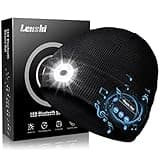 Lenski Gifts for Men, Bluetooth Beanie Hat Mens Gifts, Birthday Gifts for Men Him, Camping Hiking Accessories Cool Gadgets Black