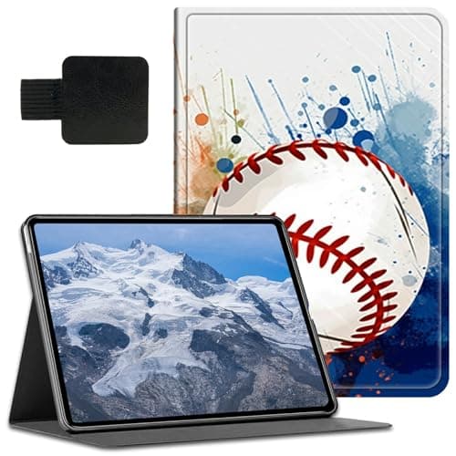 for iPad 10.2 Case iPad 9th / 8th/ 7th Generation 2021/2020/ 2019 Case with Pen Holder & Auto Wake/Sleepd Shockproof Stand Protective Cover for iPad 10.2 Tablet,Baseball