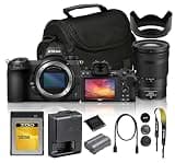 Nikon Z7 Mirrorless Camera with NIKKOR Z 24-120mm f/4 S Lens Bundle, 45.7MP Full Frame Digital Camera, 4K Video, 493-Point AF, 5-Axis VR + 120GB XQD Memory Card + Camera Bag