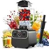 OSTBA 1600W Commercial Professional Blender for Kitchen, Heavy Duty Countertop Smoothie Blender, 68oz Large Capacity, 10-Speed Control, 6-Leaf Blades for Ice Crushing & Frozen Fruit, BPA-Free