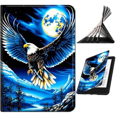 RWUTYTIUL for Samsung Galaxy Tab S5e 10.5" 2019 SM-T720/T725 Case, Shockproof Smart Protective Multi-Angle Viewing Tablet Cover for Women Men with Auto Sleep/Wake, Blue Sky Eagle