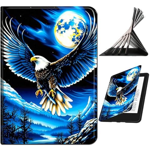 RWUTYTIUL for Samsung Galaxy Tab S5e 10.5" 2019 SM-T720/T725 Case, Shockproof Smart Protective Multi-Angle Viewing Tablet Cover for Women Men with Auto Sleep/Wake, Blue Sky Eagle