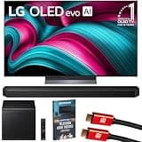 LG 55 Inch C5 Series OLED evo 4K UHD Smart webOS TV (2025) OLED55C5PUA Bundle with HWQ800H 5.1.2 ch. Q-Series Soundbar System, 2X HDMI Cable and Deco Gear Home Theater Beginner's Guide