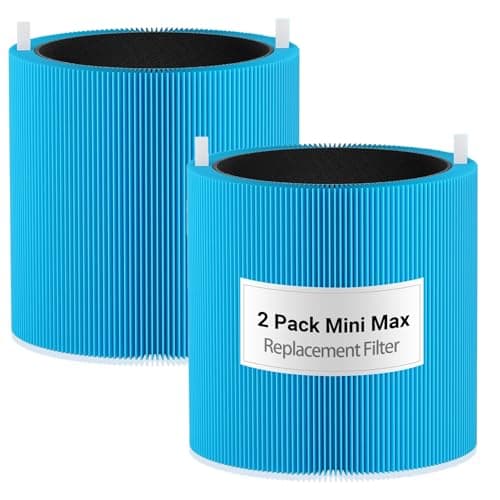 Bpbdzz 2 Pack Replacement Filter for BLUEAIR Mini Max Air Purifier, Premium Filter & Advanced Activated Carbon Filter