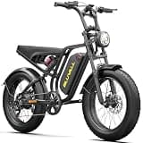BLUVALL Electric Bike for Adults,Peak 1500W e Bike,20" x 4.0 Fat Tire, 52V20AH Removable Battery,35MPH/40-60 Miles Range, Hydraulic Brakes, 7-Speed Shimano Gears, Full Suspension E-Bike for Off-Road