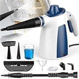 Handheld Steam Cleaner, Fast Heating High-Temperature Steam for Multi-Surface Cleaning, Portable Steam Cleaner for Home Use with 9 Accessories, Steamer for Cleaning Kitchen Bathroom Tile and Car(Blue)