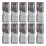 PNY 32GB Turbo Attaché 3 USB 3.0 Flash Drive, Silver (Pack of 10)