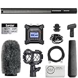 Sennheiser MKH 416-P48U3 Moisture-Resistant Shotgun Microphone Bundle with Zoom F3 MultiTrack Recorder + 64GB Micro SDXC Card + Furry Windshield + XLR Cable + Shockmount + Cloth (7 Items)