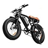 1500W Peak Electric Bike for Adults, 33MPH Fat Tire E-Bike, 48V 15.6Ah UL 2849 Removable Battery, 75 Miles Range, 7-Speed All-Terrain Ebike with Full Suspension, Dual Disc Brakes & Lock Included