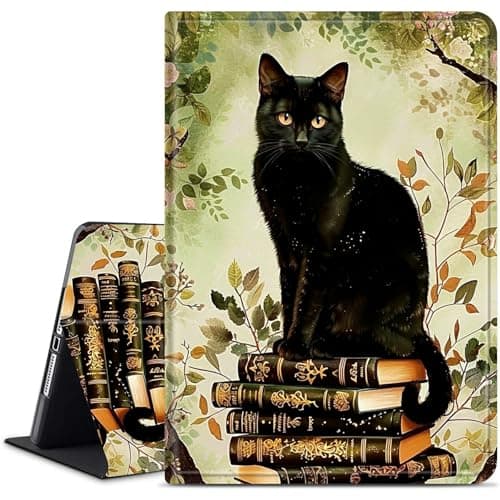 Dikoer for Samsung Galaxy Tab E 9.6" 2015 (SM-T560/T561/T565/T567) Tablet Case, Multiple Viewing Angles & Kickstand Back Case Drop Protection Smart Cover, Book Cat